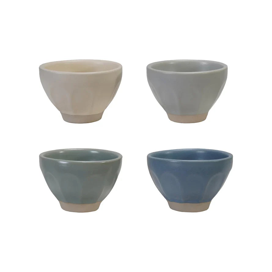 Stoneware Pinch Pot - Matte Blue