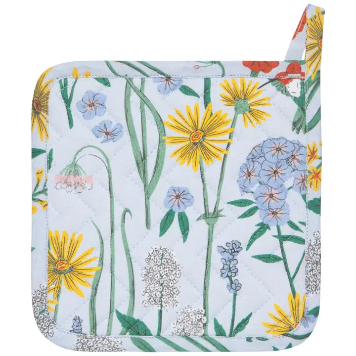 Pot Holder Oven Mitt Set - Hummingbird