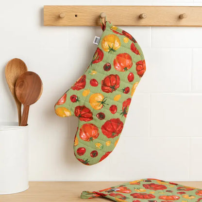 Pot Holder Oven Mitt Set - Heirloom Tomatoes