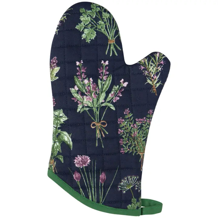 Pot Holder Oven Mitt Set - Fresh Herbs