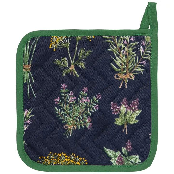 Pot Holder Oven Mitt Set - Fresh Herbs